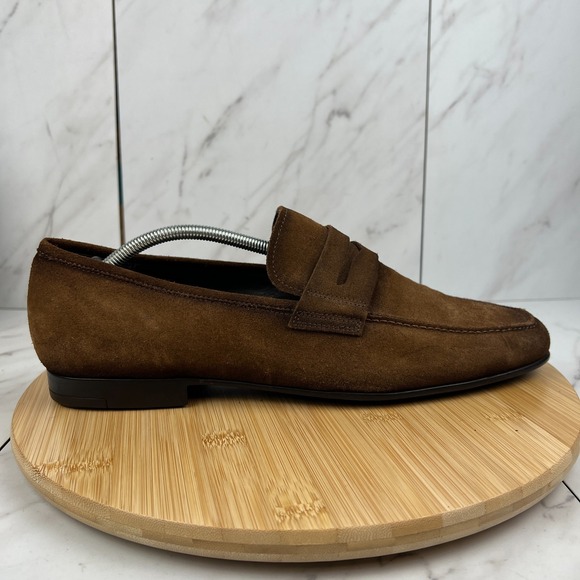 To Boot New York Other - To Boot New York Corbin Mens Size 13 Brown Suede Penny Loafers Dress Shoe 341301